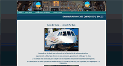 Desktop Screenshot of falcon200.aviacionynegocio.com