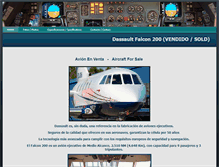 Tablet Screenshot of falcon200.aviacionynegocio.com